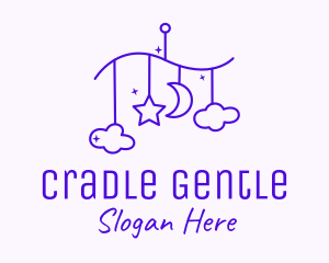 Purple Baby Decoration logo design