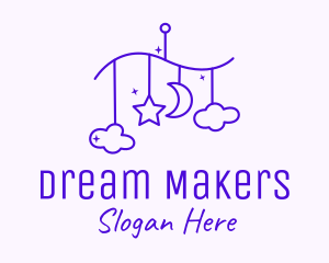 Purple Baby Decoration logo design