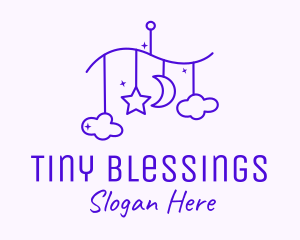 Purple Baby Decoration logo design