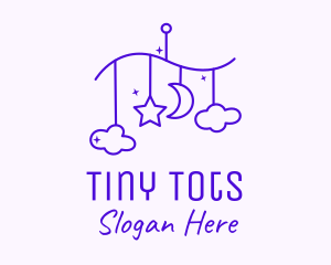 Purple Baby Decoration logo design