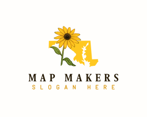 Maryland Flower Botanical logo design