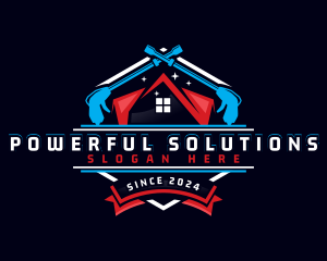 House Power Wash Cleaning logo design