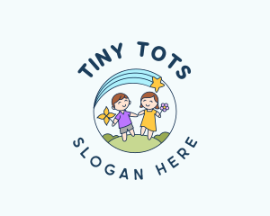 Cute Playful Children logo