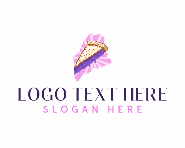 Blueberry Pie logo example 2