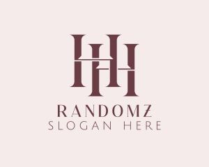 Boutique Letter HH Monogram logo