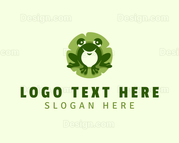 Amphibian Frog Pet Logo