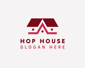 House Roofing Home Improvement logo design