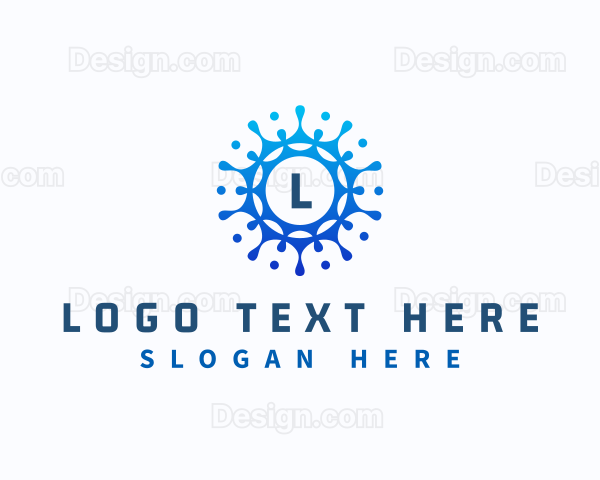 Liquid Water Splash Logo