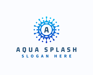 Liquid Water Splash logo design