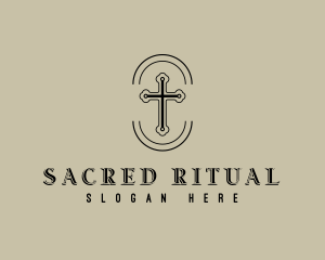 Sacred Cross Religion logo design