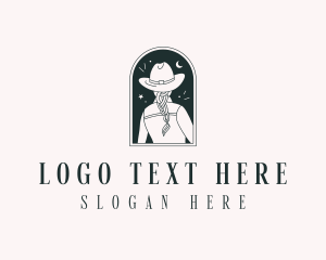 Cowgirl Western Fashion Logo