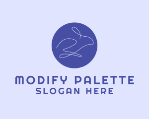 Rabbit Pet Monoline logo design