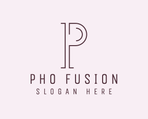 Jewelry Fashion Letter P logo design