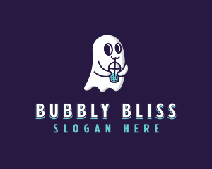 Ghost Bubble Tea logo design