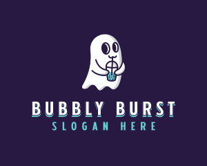 Ghost Bubble Tea logo design