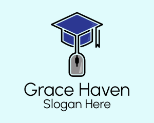 Online School Graduate Logo