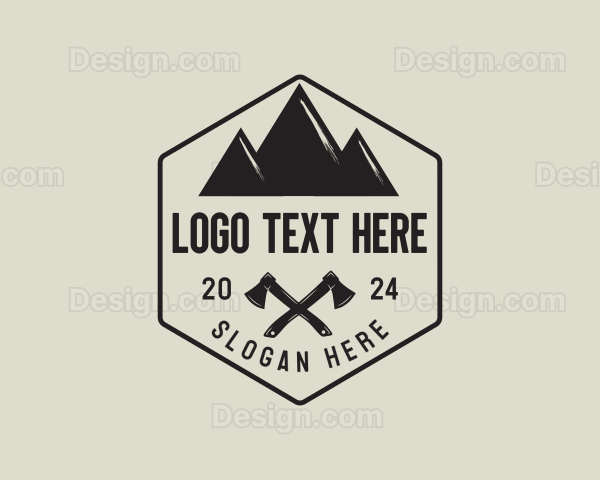 Mountain Camping Axe Logo