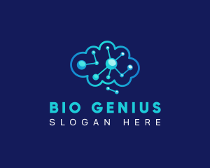 Brain Circuit Neurology logo design