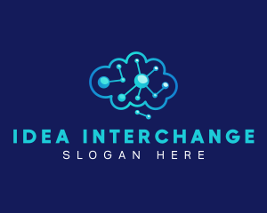 Brain Circuit Neurology logo design