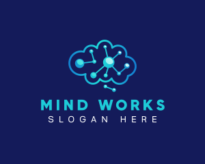 Brain Circuit Neurology logo design