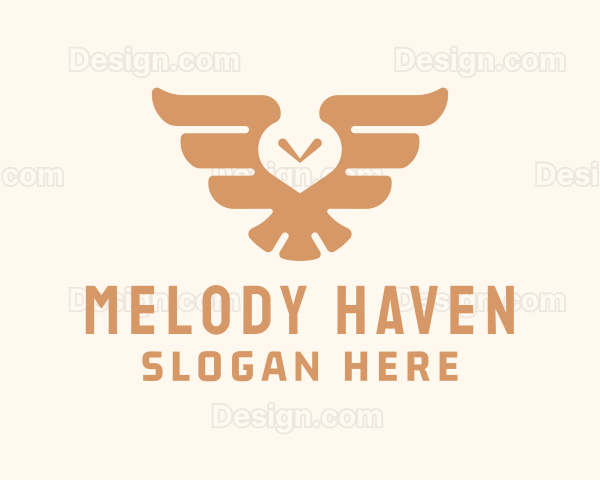 Brown Avian Owl Logo