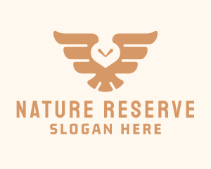 Brown Avian Owl logo design