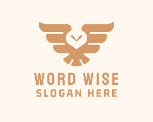 Brown Avian Owl logo design