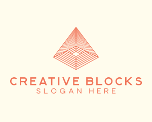 Creative Pyramid Triangle logo design