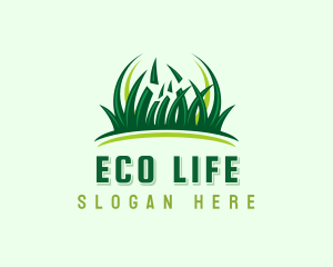 Lawn Grass Landscaping logo design