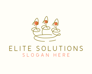 Spa Wellness Candle logo