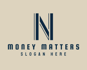 Startup Financial Business Letter N logo