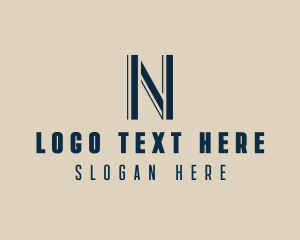 Startup Financial Business Letter N logo