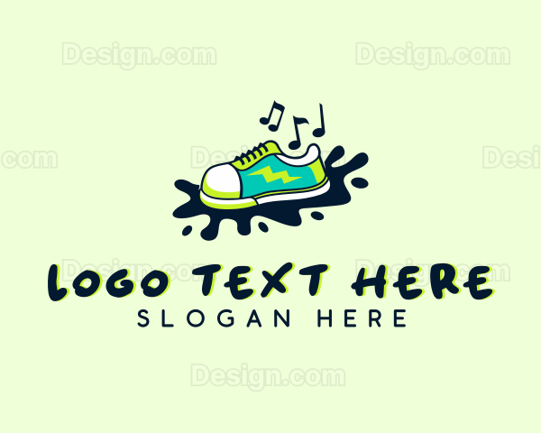 Music Note Sneakers Shoe Logo