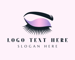 Glitter Makeup Eyelashes Logo