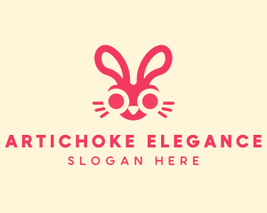 Bunny Rabbit Face logo design