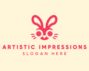 Bunny Rabbit Face logo design