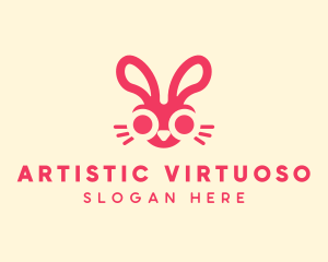 Bunny Rabbit Face logo design