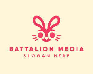 Bunny Rabbit Face logo design