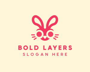 Bunny Rabbit Face logo design