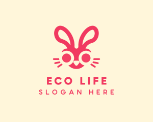 Bunny Rabbit Face logo design