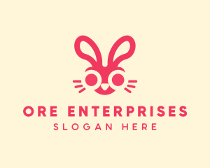 Bunny Rabbit Face logo design