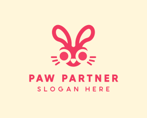 Bunny Rabbit Face logo design