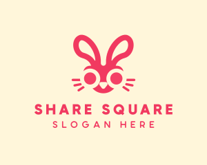 Bunny Rabbit Face logo design