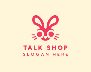 Bunny Rabbit Face logo design