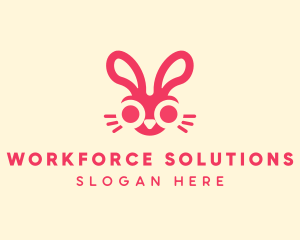 Bunny Rabbit Face logo design