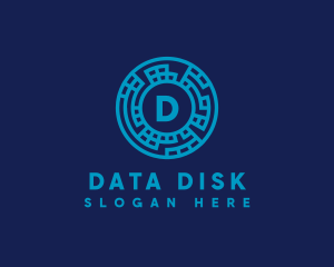 Data Technology Network logo design