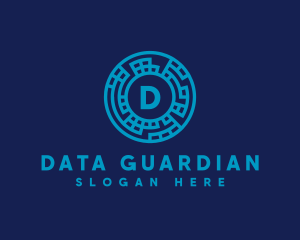 Data Technology Network logo design