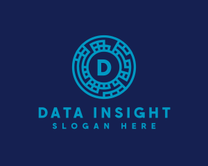 Data Technology Network logo design