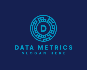 Data Technology Network logo design