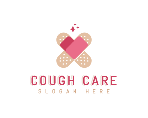 Heart Care Bandage logo design